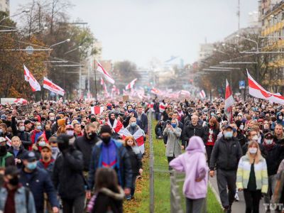 Марш "Народный ультиматум", Минск, 25.10.2020. Фото: tut.by