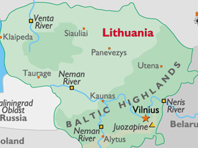 Карта Литвы. Фото: fasted.ru