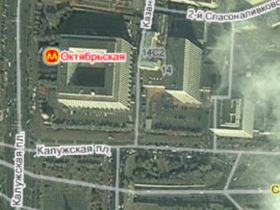 Здание ФСИН, вид со спутника. Фото с сайта maps.yandex.ru