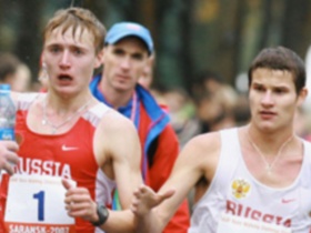 Российские легкоатлеты Валерий Борчин и Владимир Канайкин. Фото: rian.ru