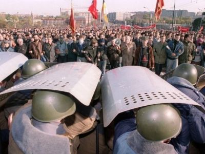Восстание в Москве, 3.10.1993. Фото: AFP